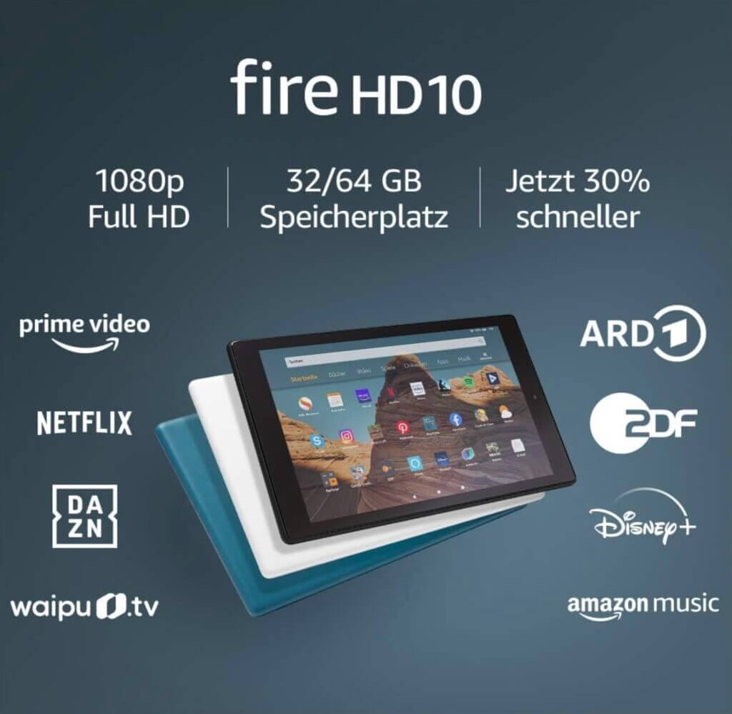 Amazon Fire HD 10-Tablet – 55% Rabatt